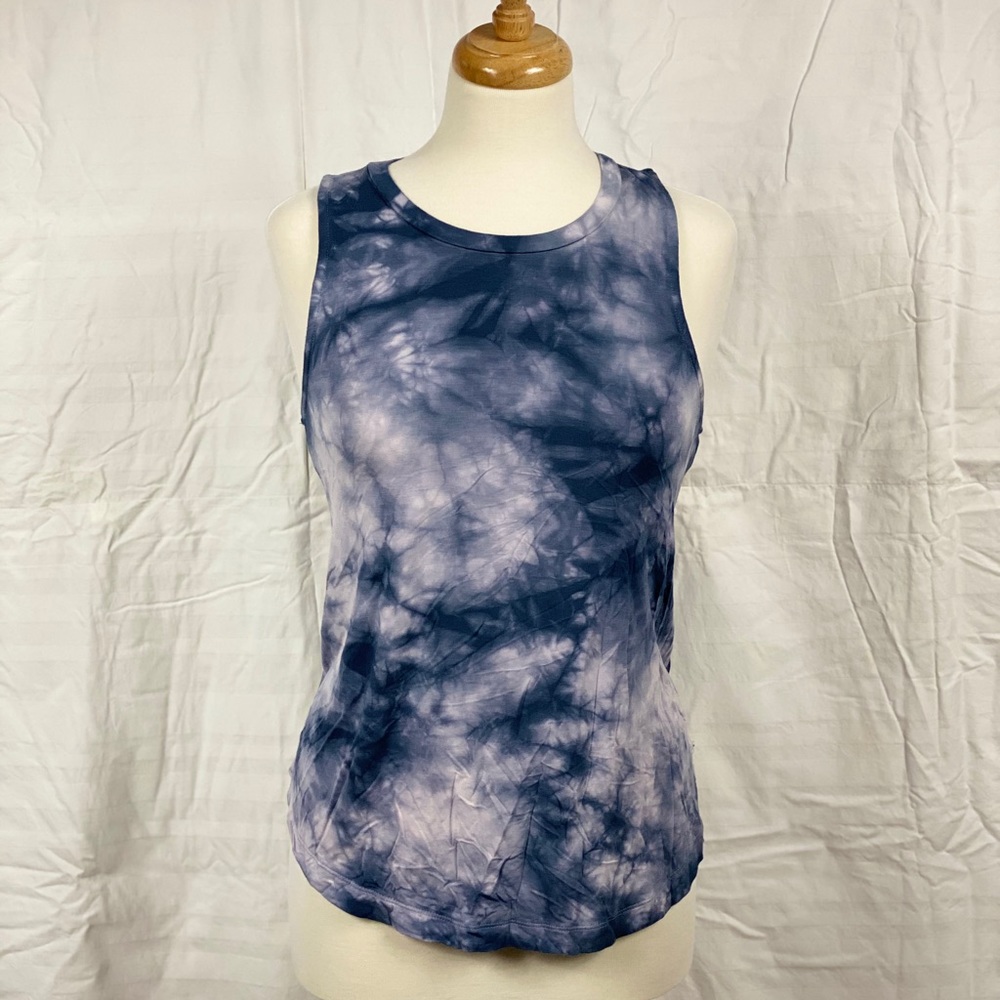 Navy Tie-Dye Tank Top